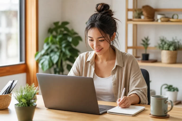 Home Een rustige en lichte werkplek waar focus en comfort samenkomen.